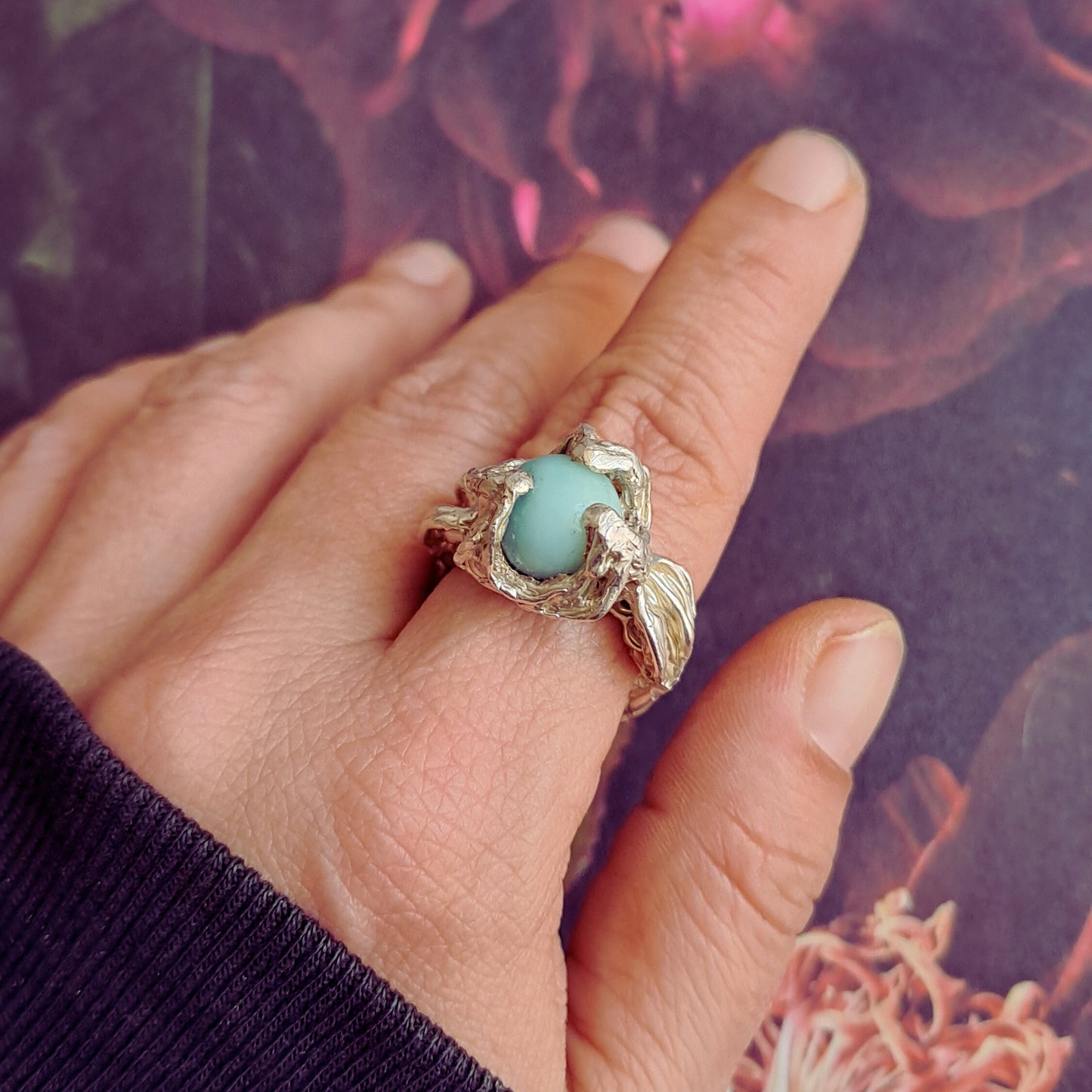 Bague Flóra Amazonite