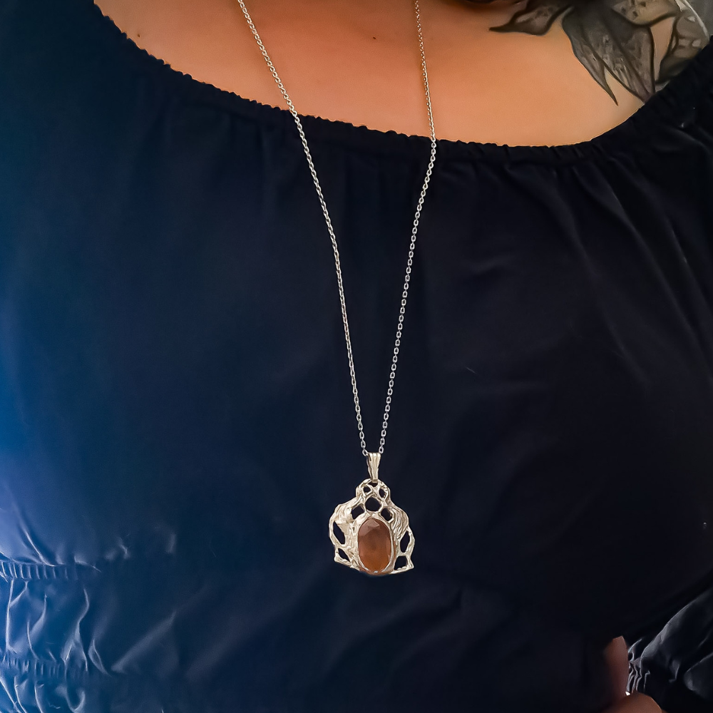 Pendentif Aos Sí Saphir Jaune